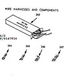 Wire Harnesses And Components parts for Kenmore Range 911.9147915 (9119147915, 911 9147915) from AppliancePartsPros.com