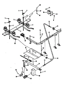Burner Section parts for Kenmore Range 911.7188810 (9117188810, 911 7188810) from AppliancePartsPros.com