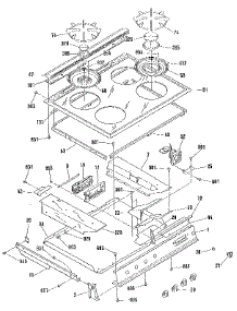 Top Section parts for Kenmore Range 911.3678857 (9113678857, 911 3678857) from AppliancePartsPros.com