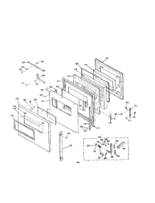 Porcelain Door parts for Kenmore Range 850.4237200 (8504237200, 850 4237200) from AppliancePartsPros.com