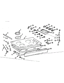 Main Top Section parts for Kenmore Range 103.7986601 (1037986601, 103 7986601) from AppliancePartsPros.com