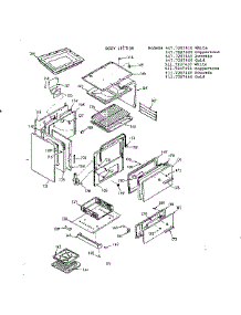 Body Section parts for Kenmore Range 911.7207410 (9117207410, 911 7207410) from AppliancePartsPros.com