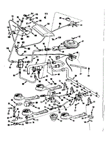 Burner Section parts for Kenmore Range 103.7966710 (1037966710, 103 7966710) from AppliancePartsPros.com