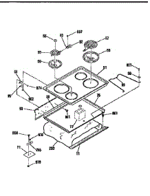 Top Section parts for Kenmore Range 911.4534091 (9114534091, 911 4534091) from AppliancePartsPros.com