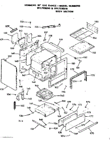 Body Section parts for Kenmore Range 911.7138310 (9117138310, 911 7138310) from AppliancePartsPros.com