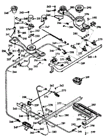 Burner Section parts for Kenmore Range 103.7187222 (1037187222, 103 7187222) from AppliancePartsPros.com