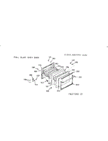 Full Glass Oven Door parts for Kenmore Range 103.4227222 (1034227222, 103 4227222) from AppliancePartsPros.com
