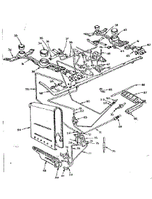 Burner Section parts for Kenmore Range 103.649510 (103649510, 103 649510) from AppliancePartsPros.com