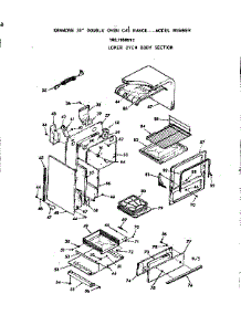 Oven Body Section parts for Kenmore Range 103.7858012 (1037858012, 103 7858012) from AppliancePartsPros.com