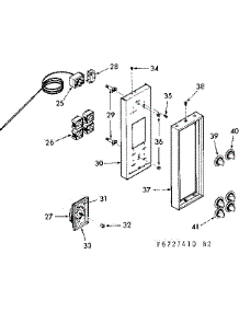 Control Panel Section parts for Kenmore Range 103.6727410 (1036727410, 103 6727410) from AppliancePartsPros.com