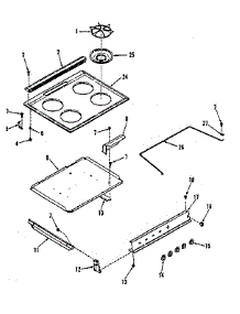 Main Top Section parts for Kenmore Range 911.3618810 (9113618810, 911 3618810) from AppliancePartsPros.com