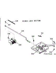Power Lock Section parts for Kenmore Range 103.6427510 (1036427510, 103 6427510) from AppliancePartsPros.com