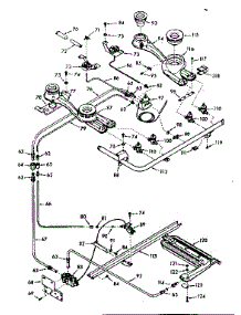 Burner Section parts for Kenmore Range 103.6037060 (1036037060, 103 6037060) from AppliancePartsPros.com