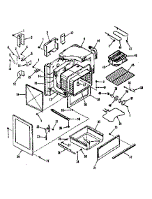 Body Section parts for Kenmore Range 911.6408810 (9116408810, 911 6408810) from AppliancePartsPros.com