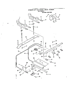 Burner Section parts for Kenmore Range 911.7258412 (9117258412, 911 7258412) from AppliancePartsPros.com