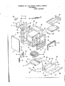 Body Section parts for Kenmore Range 911.7258412 (9117258412, 911 7258412) from AppliancePartsPros.com