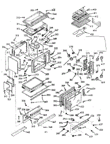 Upper Body Section parts for Kenmore Range 103.9857061 (1039857061, 103 9857061) from AppliancePartsPros.com