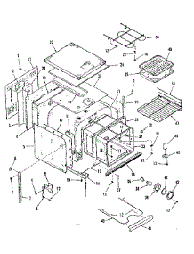 Lower Body Section parts for Kenmore Range 278.4418493 (2784418493, 278 4418493) from AppliancePartsPros.com
