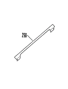 Optional Rear Main Top Filler 8028890 parts for Kenmore Range 911.3678896 (9113678896, 911 3678896) from AppliancePartsPros.com