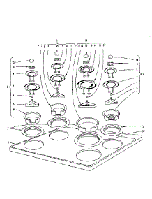 Cook Top Section parts for Kenmore Range 101.965601 (101965601, 101 965601) from AppliancePartsPros.com