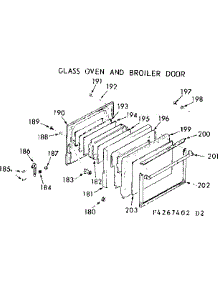Full Glass Upper & Lower Doors parts for Kenmore Range 103.4267402 (1034267402, 103 4267402) from AppliancePartsPros.com