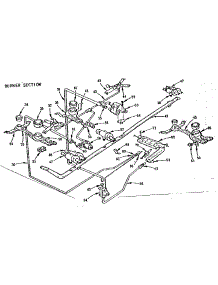Burner Section parts for Kenmore Range 103.266015 (103266015, 103 266015) from AppliancePartsPros.com
