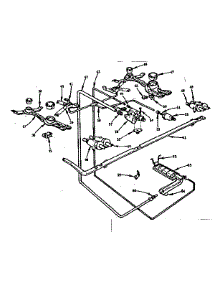 Burner Section parts for Kenmore Range 103.252000 (103252000, 103 252000) from AppliancePartsPros.com