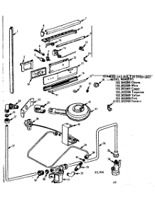 Burner Section And Controls parts for Kenmore Range 103.3055800 (1033055800, 103 3055800) from AppliancePartsPros.com