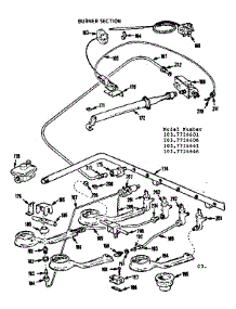 Burner Section parts for Kenmore Range 103.7726641 (1037726641, 103 7726641) from AppliancePartsPros.com