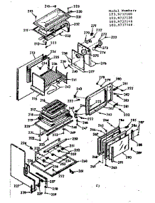 Upper Body Section parts for Kenmore Range 103.9737120 (1039737120, 103 9737120) from AppliancePartsPros.com