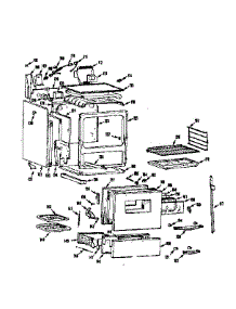 Body Section parts for Kenmore Range 103.7346641 (1037346641, 103 7346641) from AppliancePartsPros.com