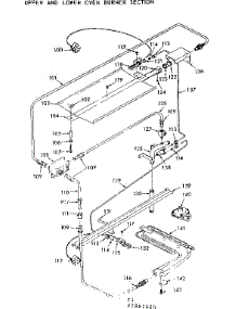 Upper And Lower Oven Burner Section parts for Kenmore Range 103.7867640 (1037867640, 103 7867640) from AppliancePartsPros.com