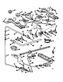 Burner Section parts for Kenmore Range 103.7446695 (1037446695, 103 7446695) from AppliancePartsPros.com