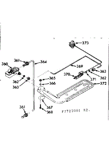 Upper Oven Burner Section parts for Kenmore Range 103.7727001 (1037727001, 103 7727001) from AppliancePartsPros.com