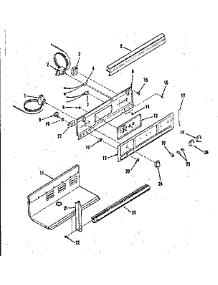 Control Panel parts for Kenmore Range 278.4268491 (2784268491, 278 4268491) from AppliancePartsPros.com