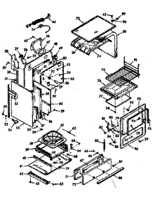 Lower Body Section parts for Kenmore Range 103.7717220 (1037717220, 103 7717220) from AppliancePartsPros.com