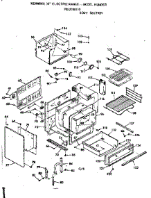 Body Section parts for Kenmore Range 103.9388110 (1039388110, 103 9388110) from AppliancePartsPros.com
