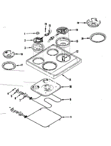 Main Top And Oven Units parts for Kenmore Range 119.9207020 (1199207020, 119 9207020) from AppliancePartsPros.com