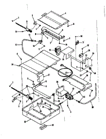 Illustration For Broiler & Oven Burner Section parts for Kenmore Range 911.7398611 (9117398611, 911 7398611) from AppliancePartsPros.com