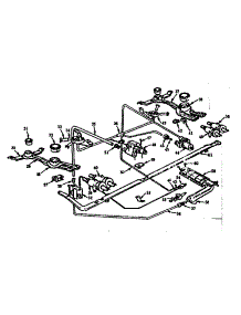 Burner Section parts for Kenmore Range 103.728614 (103728614, 103 728614) from AppliancePartsPros.com