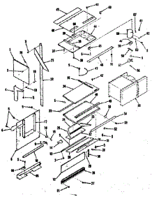 Oven Door Section parts for Kenmore Range 911.9878310 (9119878310, 911 9878310) from AppliancePartsPros.com
