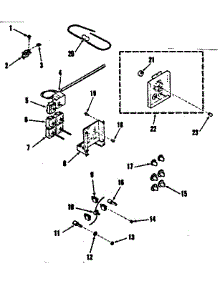 Upper Oven Pedestal Section parts for Kenmore Range 911.9878310 (9119878310, 911 9878310) from AppliancePartsPros.com
