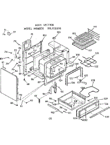 Body Section parts for Kenmore Range 911.9287810 (9119287810, 911 9287810) from AppliancePartsPros.com