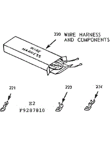 Wire Harness And Components parts for Kenmore Range 911.9287810 (9119287810, 911 9287810) from AppliancePartsPros.com