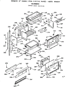 Upper Body Section parts for Kenmore Range 103.9858012 (1039858012, 103 9858012) from AppliancePartsPros.com
