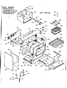 Body Section parts for Kenmore Range 103.9357520 (1039357520, 103 9357520) from AppliancePartsPros.com