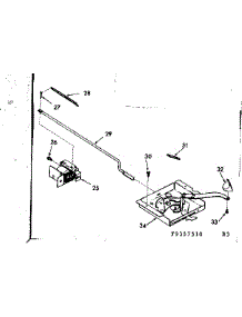 Power Lock Section parts for Kenmore Range 103.9357520 (1039357520, 103 9357520) from AppliancePartsPros.com
