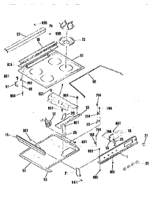 Main Top Section parts for Kenmore Range 911.3654190 (9113654190, 911 3654190) from AppliancePartsPros.com