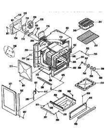 Oven Body Section parts for Kenmore Range 911.3654190 (9113654190, 911 3654190) from AppliancePartsPros.com