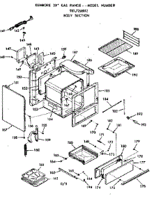 Body Section parts for Kenmore Range 911.7268012 (9117268012, 911 7268012) from AppliancePartsPros.com
